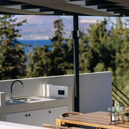 Maninee-bespoke Villa-pool -bbq-seaview Villa Chania (Crete)