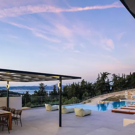 Maninee-bespoke Villa-heated Pool -bbq-seaview Вілла Ханья (Крит)
