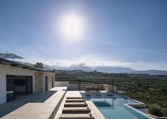 Maninee-bespoke Villa-pool -bbq-seaview Villa Chania (Crete)